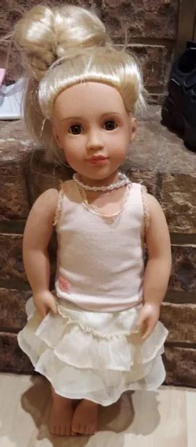 OUR GENERATION DOLL Blonde Hair Blue Eyes By Battat Skirt Shirt Pearls 6 69 PicClick UK