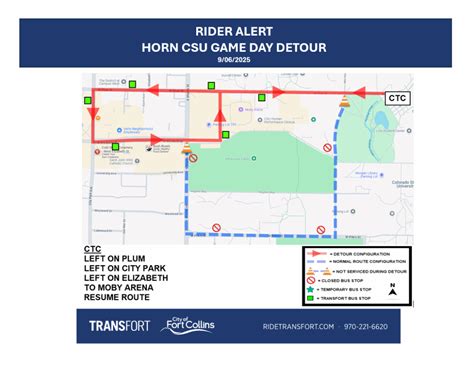 HORN CSU GAME DAY DETOUR 2025-09-06 - Transfort