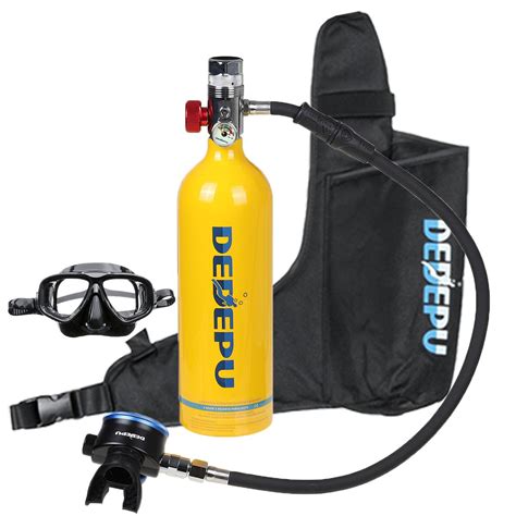 1l Scuba Oxygen Cylinder Air Tank Underwater Glassess Breathing