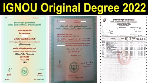 Good News IGNOU Original Degree 2022 Dispatched IGNOU न Original