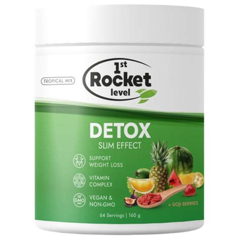 1st Rocket Level Дренажный напиток Detox Slim Effect Тропический микс с ...