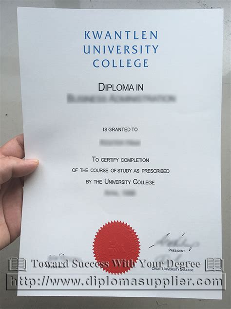 Kwantlen Polytechnic University Degree Kpu Fake Diploma For Sale Buy