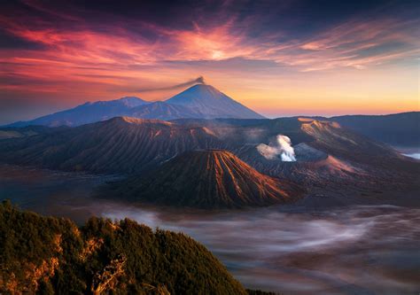 wallpaper  px indonesia pemandangan kabut alam matahari