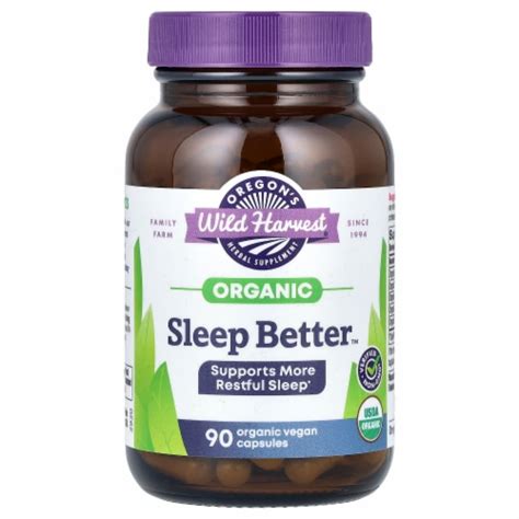 Oregons Wild Harvest Organic Sleep Better 90 Vegan Capsules 90