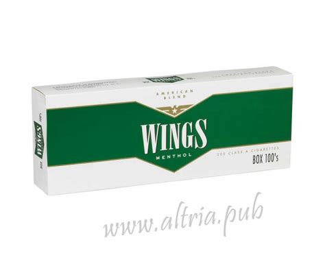 Wings Menthol S Box Cigarettes Altria Pub Shop Online