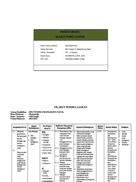 Silabus Pembelajaran Pdf