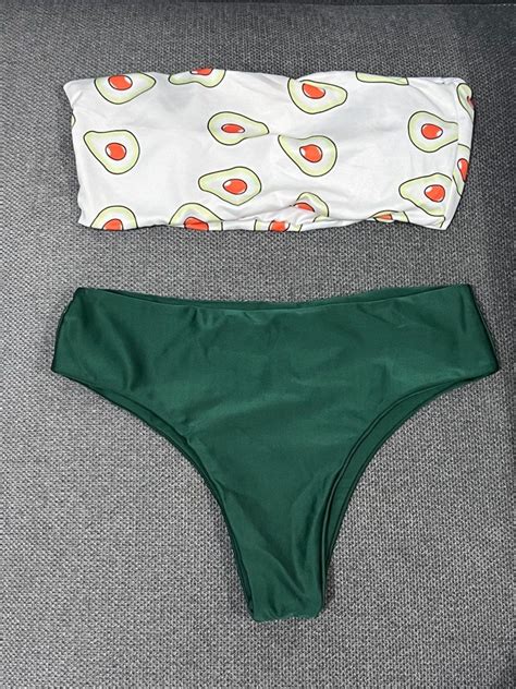 Cute Two Piece Swimsuit Bikini Women S Fashion Swimwear Bikinis Swimsuits On Carousell