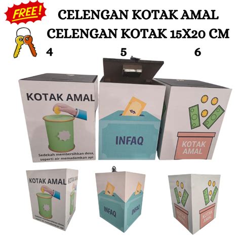 Jual Kotak Amal Kunci Besar Kotak Infaq Masjid Sumbangan Box X Cm