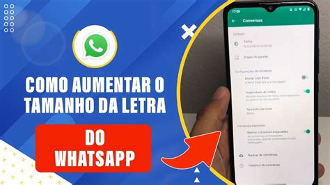 Onde Aumenta A Letra Do Whatsapp - Como AUMENTAR o tamanho da LETRA do WHATSAPP? - YouTube