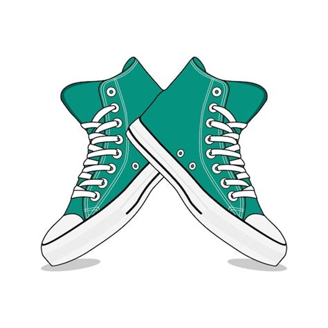 Converse Chaussures Baskets Hight Image Vectorielle Et Illustration