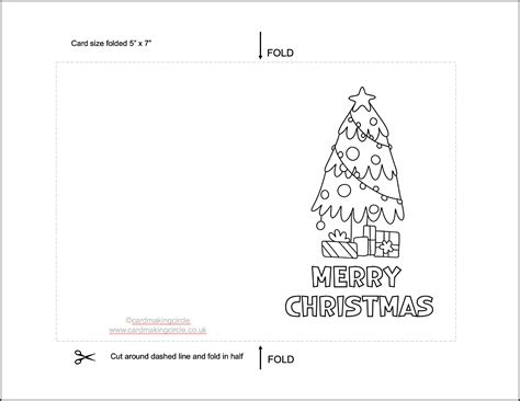 Printable Christmas Cards For Kids to Color | FREE Printable