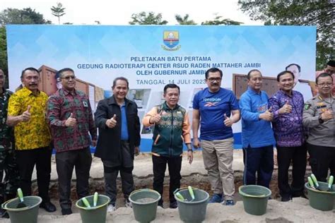 Gubernur Jambi Letakkan Batu Pertama Pembangunan Gedung Radiologi Rsud