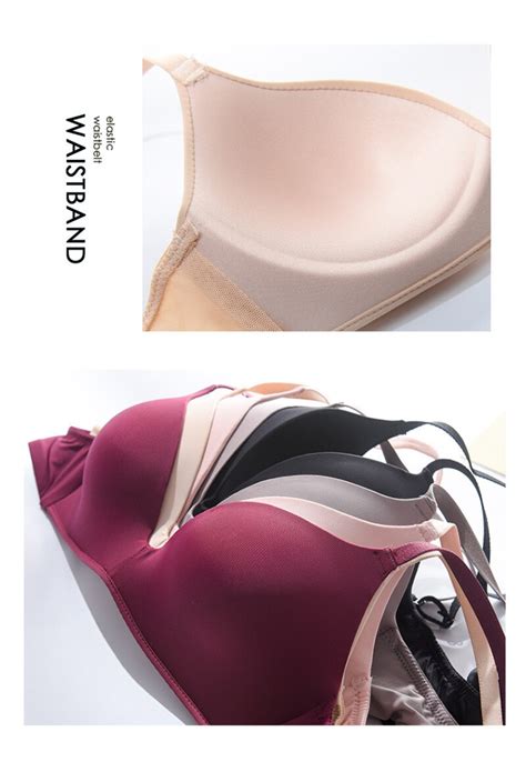 Soutien Gorge Sans Anneau En Acier Pour Couleur Unie Lingerie Sexy Bretelles Spaghetti Dos En