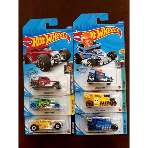 Hot Wheels รถการตน Bone Shaker Pixel Shaker Skull Shaker Shopee