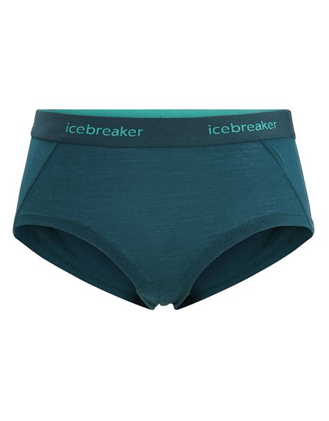 Icebreaker W Sprite Hot Pants Green Glory Sportunterhosen Snowleader