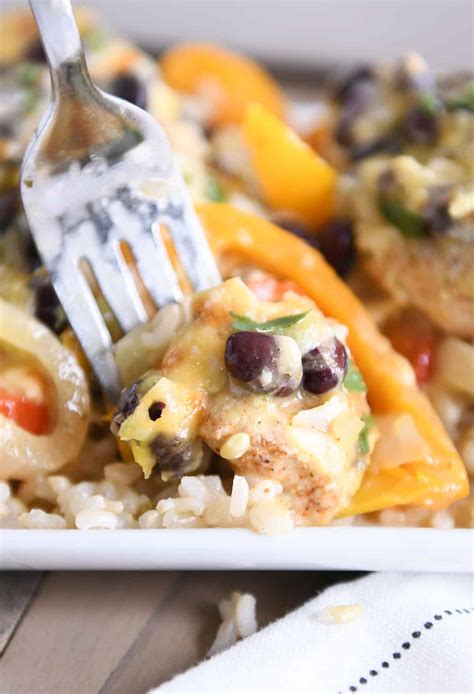 Cheesy Chicken Enchilada Bake | Mel's Kitchen Cafe