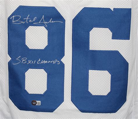 Butch Johnson Autographed Signed Pro Style White Xl Jersey Sb Champs