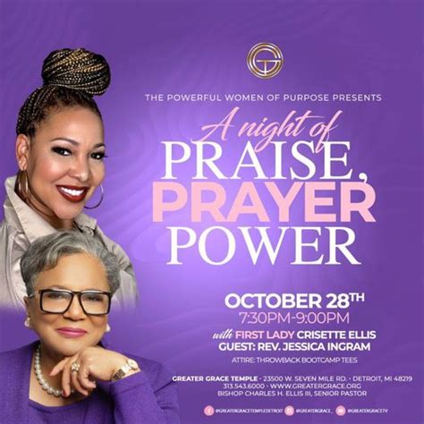 Join First Lady Crisette Ellis And Greater Grace Temple
