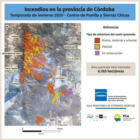 Incendios En Las Sierras De Córdoba Durante La Temporada De Invierno