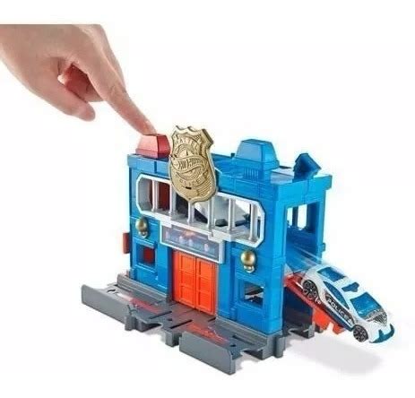 Pista Hot Wheels City Delegacia De Policia Mattel Hotwheels Parcelamento Sem Juros