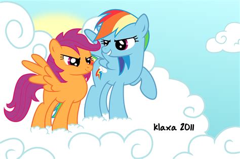 Rainbow Dash And Scootaloo By Klaxa On Deviantart