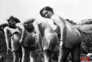 Real Vintage And Daring Horny Girls Pose Naked Outdoors Xxx Dessert