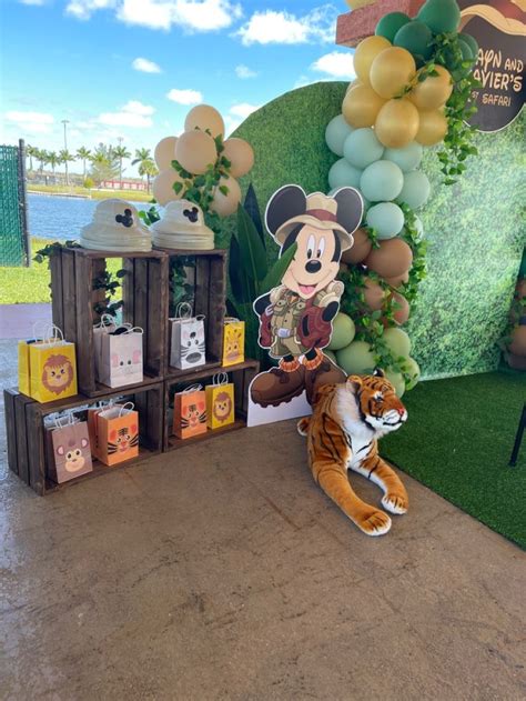 Safari Theme Birthday With Mickey Mouse