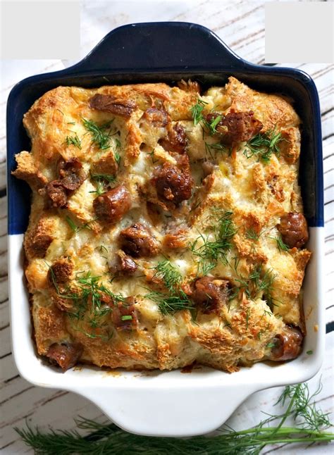 Make ahead sausage egg breakfast casserole
