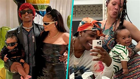 Rihanna A AP Rocky Celebrate Son RZA S Birthday With Never Before