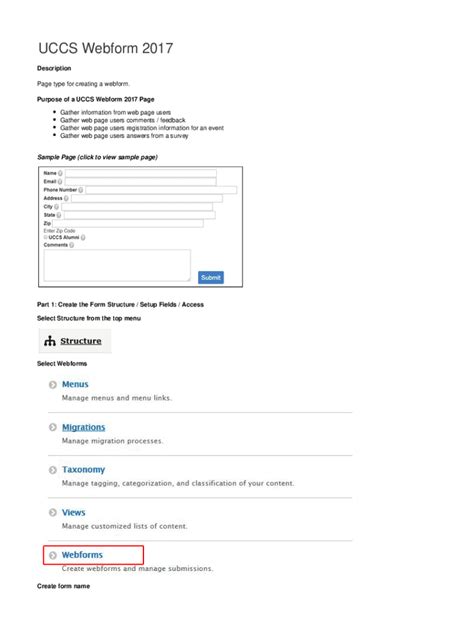 Fillable Online Page Type For Creating A Webform Fax Email Print