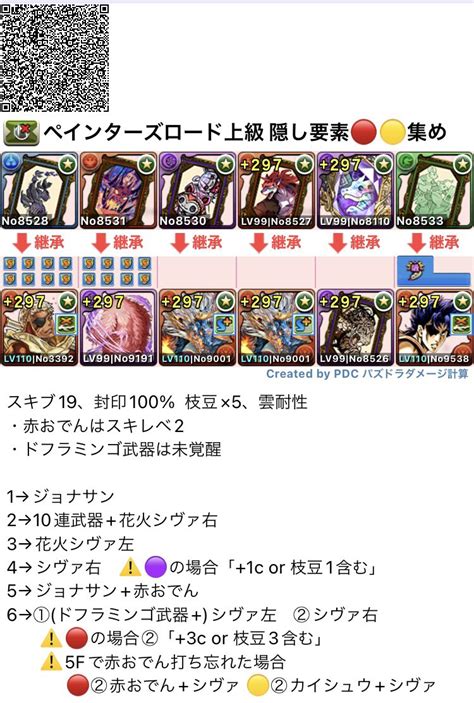 パズドラ周回など置き場 On Twitter ペインターズロード上級 シヴァドラ型pt ソロ周回 〜幻画師イベントの隠し要素 ・アルシオン