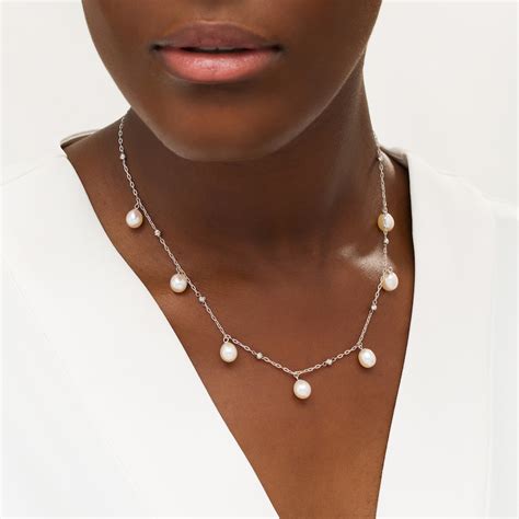 70 75mm Baroque Freshwater Cultured Pearl Dangle And Brilliance Bead