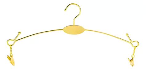 Cabide Lingerie Ouro Dourado Calcinha Suti Metal Pe As Parcelamento Sem Juros