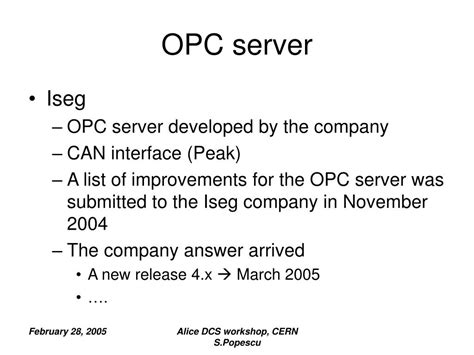 Ppt Opc Server Powerpoint Presentation Free Download Id4930046