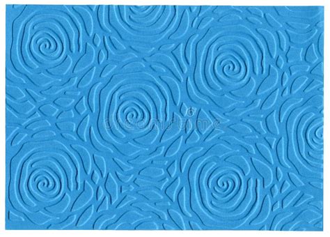 Blue Embossed Paper Stock Photo Image Of Impression 28446012