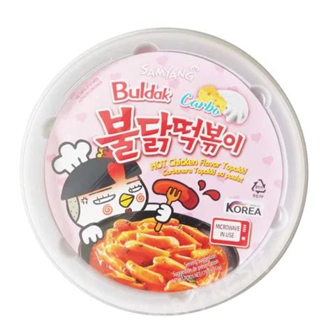 SAMYANG HOT CHICKEN Flavour Buldak Carbonara Tteokbokki Rice Cakes Topokki 179g 7 99 PicClick UK