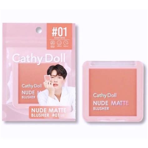 CATHY DOLL NUDE MATTE BLUSHER ขนาด 6G Lazada co th
