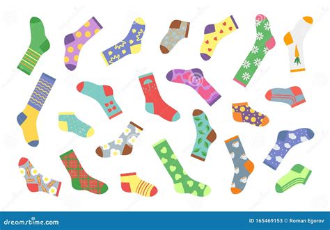 Cartoon Socks Set Isolated On White Background | CartoonDealer.com ...