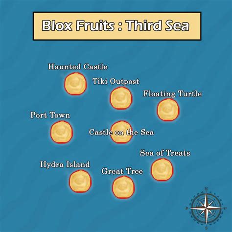 Roblox Blox Fruits Map All Islands Locations And Level Requirements