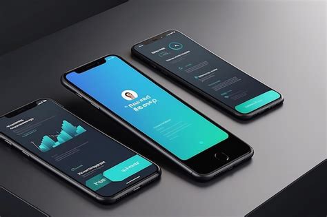 Phone Screen App Presentation Mockup Premium Ai Generated Image