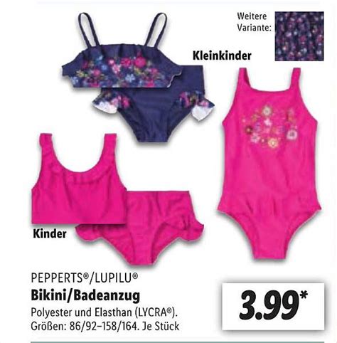 Pepperts Lupilu Bikini Badeanzug Angebot Bei Lidl 1Prospekte De