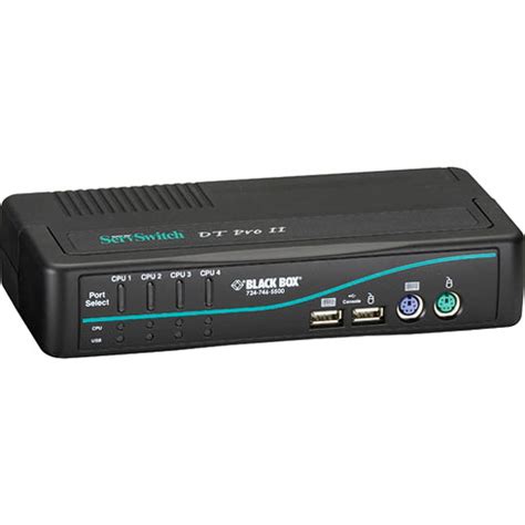 Black Box ServSwitch 2 Port DT Pro II KVM Switch KV7020A K B H