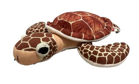 Wild Republic Hawksbill Turtle Mini Brown Realistic Plush Stuffed