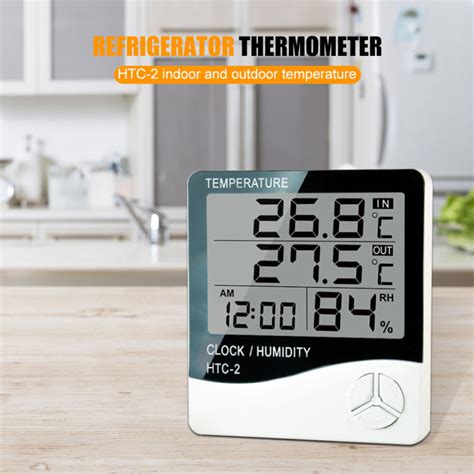 Htc 2 Digital Thermometer Hygrometer Electronic Temperature Humidity Meter Lazada Ph