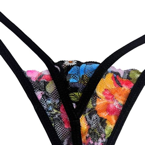 Wildflowers Ultra Lace Thong G String Lingerie Micro Gigi