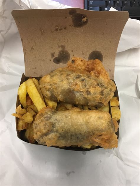 Haggis and Chips from St Andrews Fish & Chips in Toronto, Ontario
