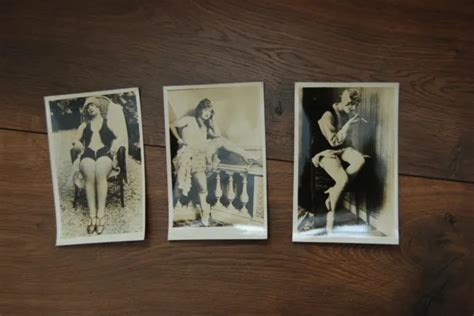 ORIGINAL 1910 FRENCH Risque Postcard Photo Nude Girl PicClick UK