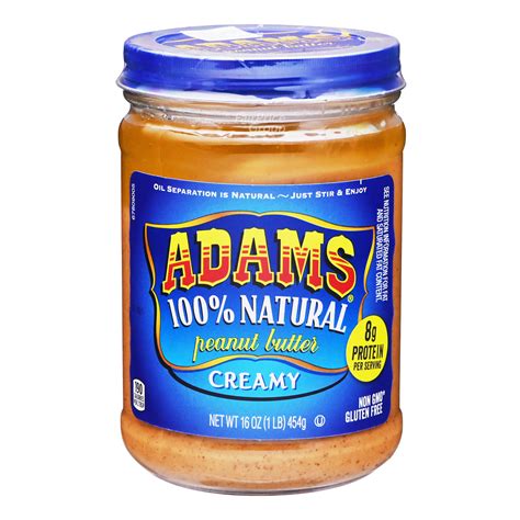 Adams 100 Natural Peanut Butter Creamy Ntuc Fairprice