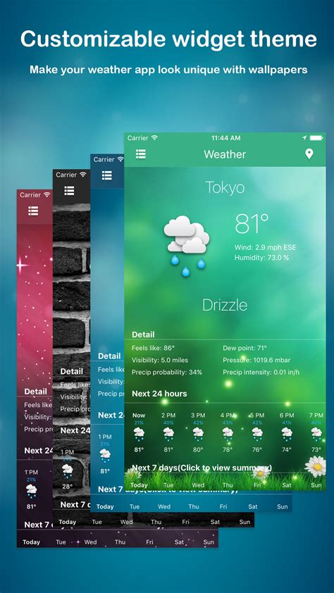 Weather Widget - Unique styles for Today Screen