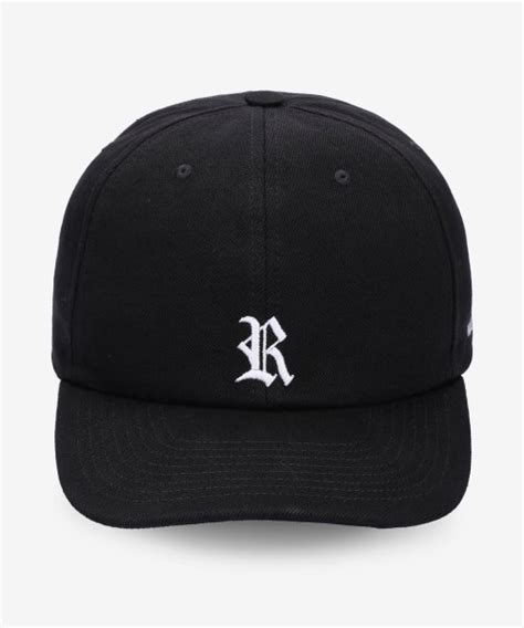 MUSINSA RAF SIMONS Men S R Logo Embroidered Ball Cap Black